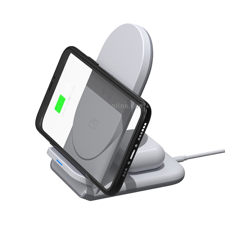 WIWU 18W Power Air 2 in 1 Wireless Charger for Smart Phones & Wireless Earphone WIWU 18W Power Air 2 in 1 Wireless Charger for Smart Phones & Wireless Earphone
