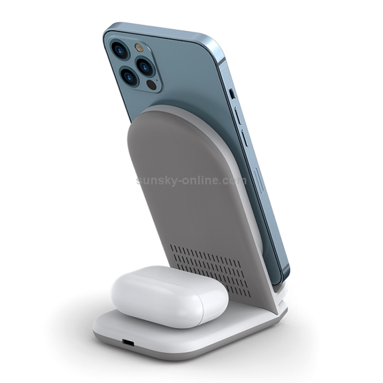 WIWU 18W Power Air 2 in 1 Wireless Charger for Smart Phones & Wireless Earphone WIWU 18W Power Air 2 in 1 Wireless Charger for Smart Phones & Wireless Earphone