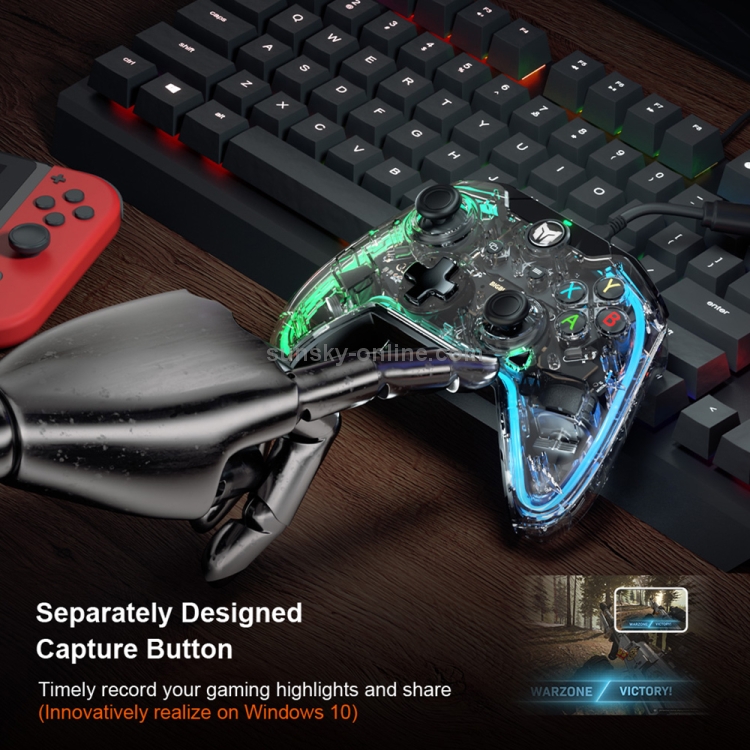 BIGBIG WON C1 Colorful RGB Light Wired Somatosensory Gamepad, Support Switch & PC BIGBIG WON C1 Colorful RGB Light Wired Somatosensory Gamepad, Support Switch & PC