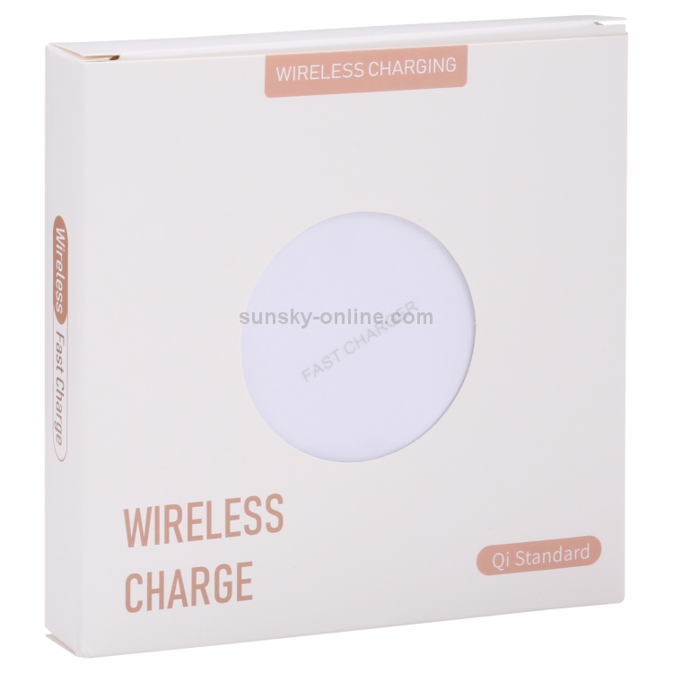 10W QI Plaid Pattern Round Metal Wireless Charger (White) 10W QI Plaid Pattern Round Metal Wireless Charger (White)