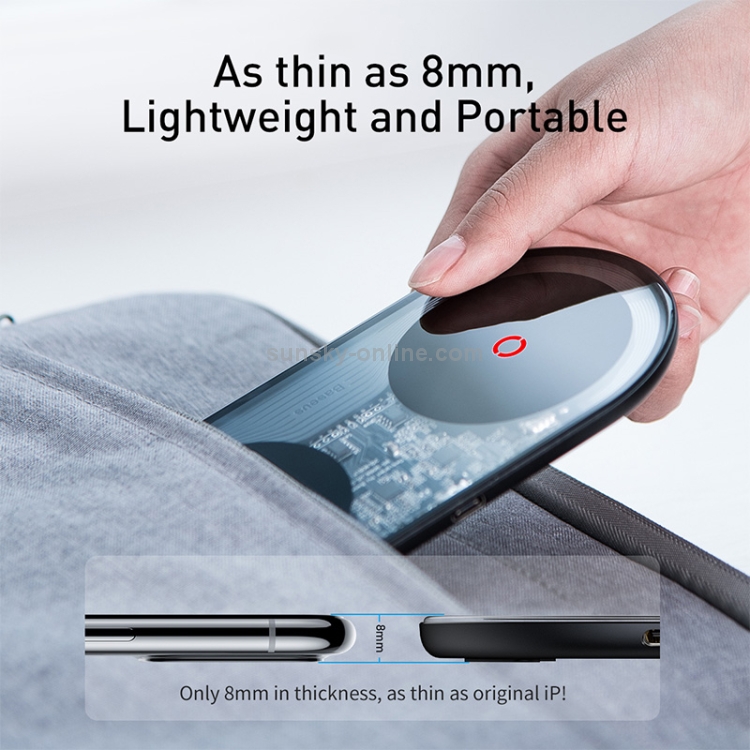 Baseus TZWXJK-B01 Simple 2 in 1 24W Turbo Edition Qi Standard Wireless Charger with 12V Charger, EU Plug Baseus TZWXJK-B01 Simple 2 in 1 24W Turbo Edition Qi Standard Wireless Charger with 12V Charger, EU Plug