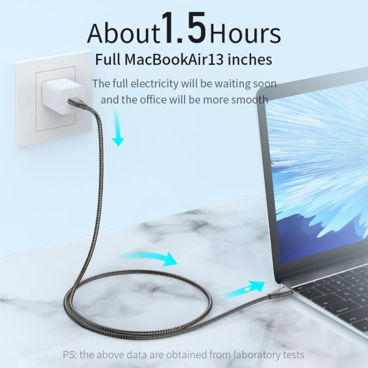 ADC-009 USB-C / Type-C to 8 Pin Zinc Alloy Hose Fast Charging Data Cable, Cable Length: 1m (Silver) ADC-009 USB-C / Type-C to 8 Pin Zinc Alloy Hose Fast Charging Data Cable, Cable Length: 1m (Silver)