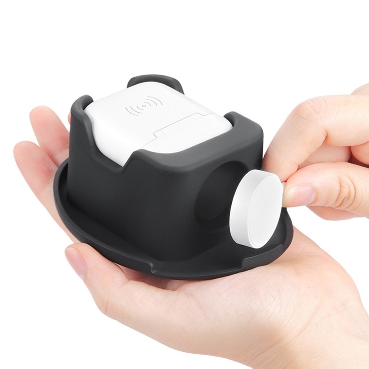 3 in 1 Charger Holder Base for Watch & AirPods with Zippered Storage Bag & Carabiner 3 in 1 Charger Holder Base for Watch & AirPods with Zippered Storage Bag & Carabiner