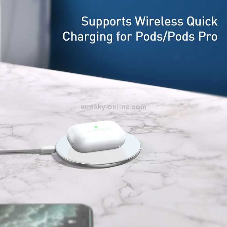Baseus WXJK-B02 Simple 15W USB-C / Type-C Updated Edition Qi Standard Wireless Charger(White)