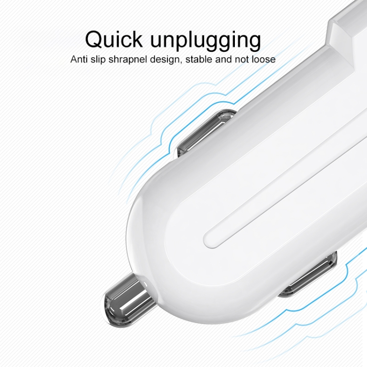 IVON CC13 QC 3.0 Fast Charging Car Charger Set with Type-C / USB-C Charging Cable (White) IVON CC13 QC 3.0 Fast Charging Car Charger Set with Type-C / USB-C Charging Cable (White)