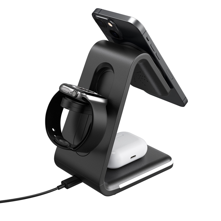 B17 3 in 1 Magnetic Wireless Vertical Charger (Black) B17 3 in 1 Magnetic Wireless Vertical Charger (Black)