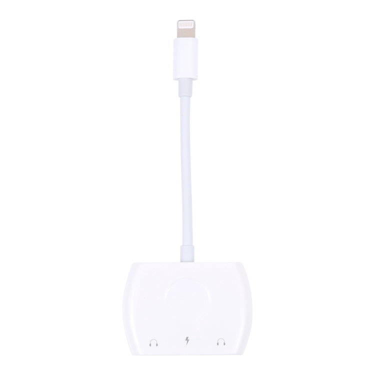 8 Pin Male to 8 Pin+ Dual 3.5mm Audio Female Headphone Adapter Adapter(White) 8 Pin Male to 8 Pin+ Dual 3.5mm Audio Female Headphone Adapter Adapter(White)