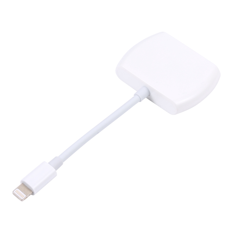 8 Pin Male to 8 Pin+ Dual 3.5mm Audio Female Headphone Adapter Adapter(White) 8 Pin Male to 8 Pin+ Dual 3.5mm Audio Female Headphone Adapter Adapter(White)