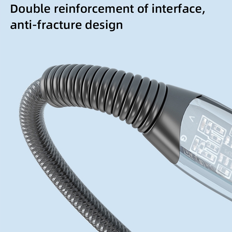 Mutural Li-CC010 1.2m PD20W Transparent USB-C / Type-C to 8 Pin Charging Data Cable Mutural Li-CC010 1.2m PD20W Transparent USB-C / Type-C to 8 Pin Charging Data Cable