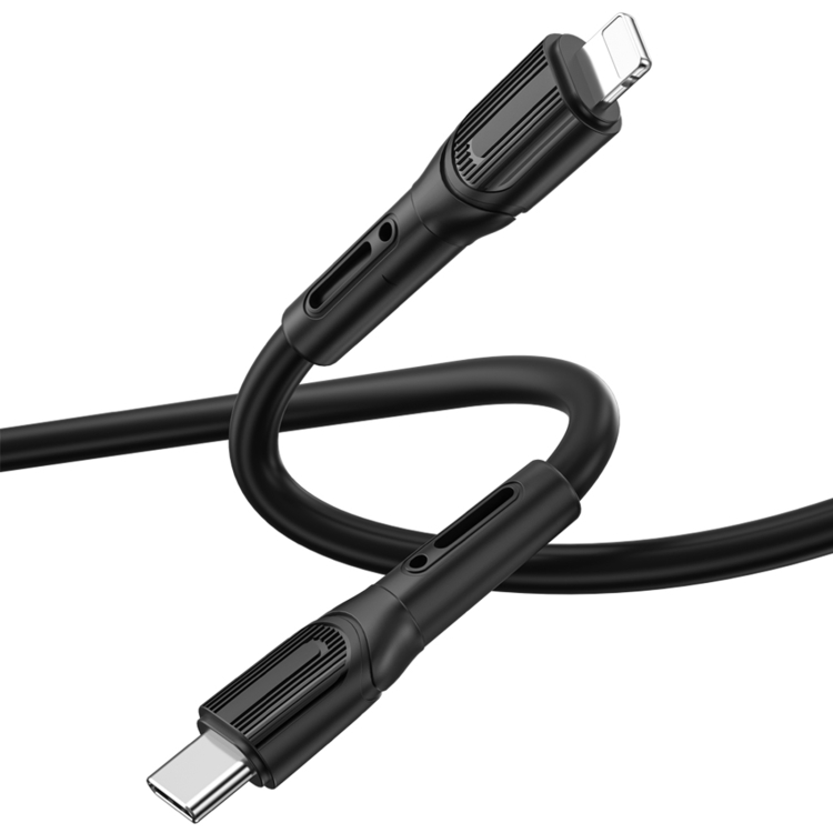 WIWU Armor Series Wi-C005 PD20W USB-C / Type-C to 8 Pin Fast Charging Data Cable, Length: 1m (Black) WIWU Armor Series Wi-C005 PD20W USB-C / Type-C to 8 Pin Fast Charging Data Cable, Length: 1m (Black)