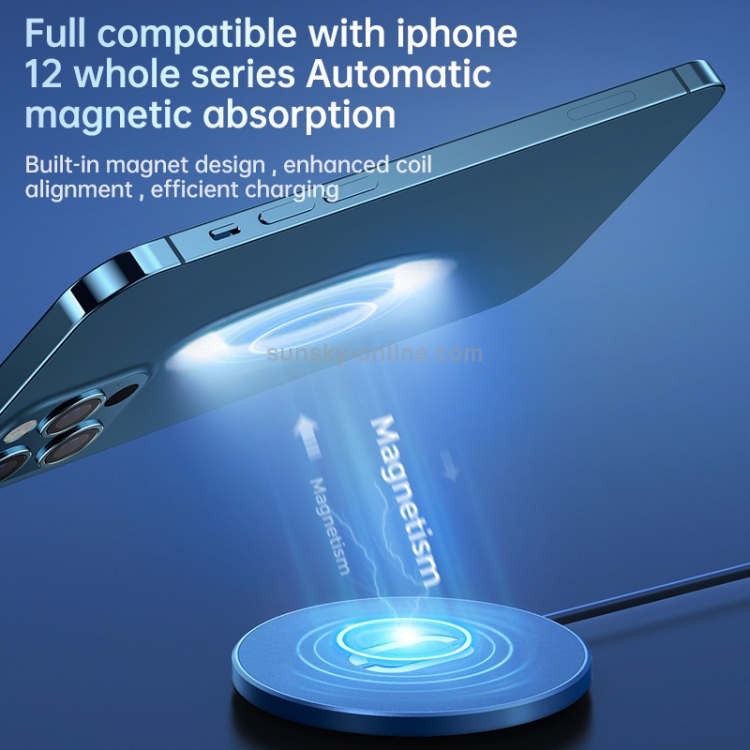 JOYROOM JR-A29 15W Metal Magnetic Fast Charging Wireless Charger for iPhone 12 Series (Black) JOYROOM JR-A29 15W Metal Magnetic Fast Charging Wireless Charger for iPhone 12 Series (Black)