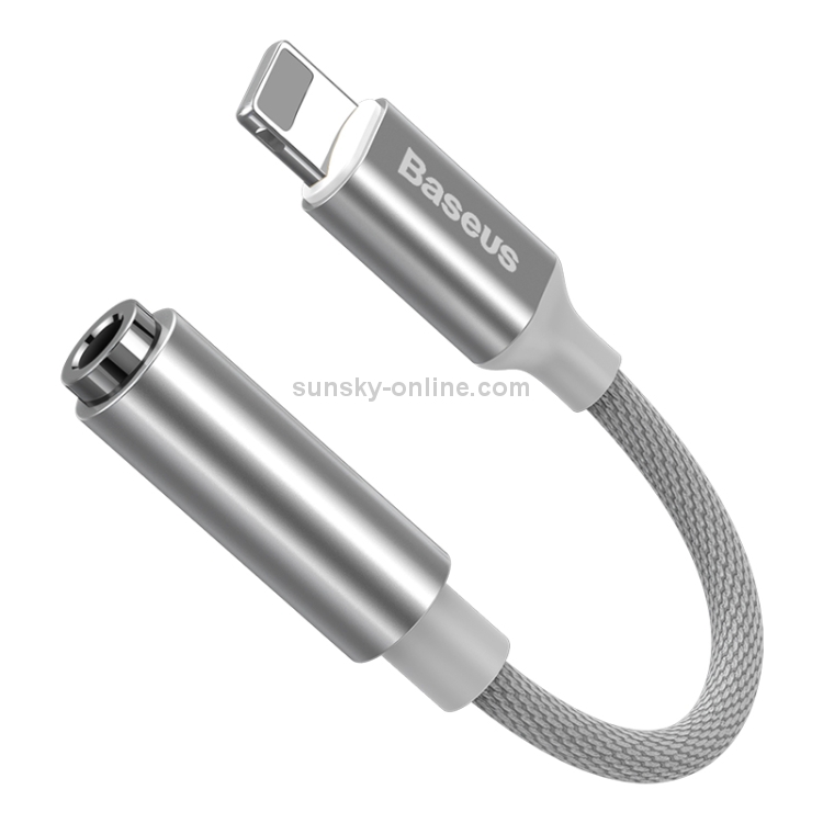 Baseus L3.5 8 Pin Male to 3.5mm Female Adapter with Cable(White) Baseus L3.5 8 Pin Male to 3.5mm Female Adapter with Cable(White)