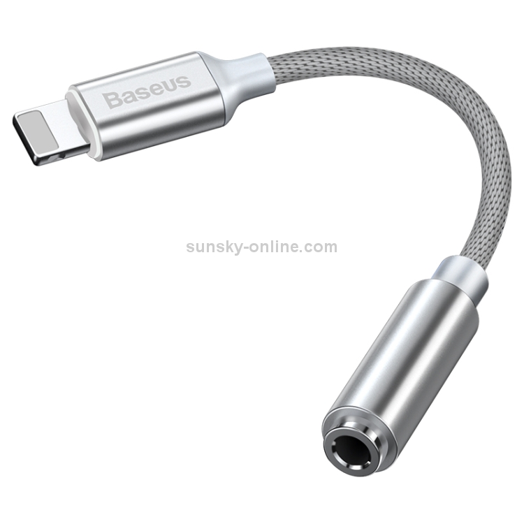 Baseus L3.5 8 Pin Male to 3.5mm Female Adapter with Cable(White) Baseus L3.5 8 Pin Male to 3.5mm Female Adapter with Cable(White)