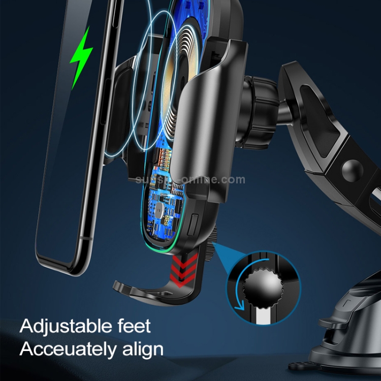 Baseus Light Electric Car Bracket Qi Standard Wireless Charger Baseus Light Electric Car Bracket Qi Standard Wireless Charger
