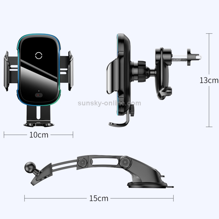 Baseus Light Electric Car Bracket Qi Standard Wireless Charger Baseus Light Electric Car Bracket Qi Standard Wireless Charger