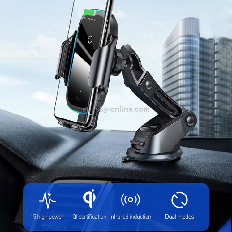 Baseus Light Electric Car Bracket Qi Standard Wireless Charger Baseus Light Electric Car Bracket Qi Standard Wireless Charger