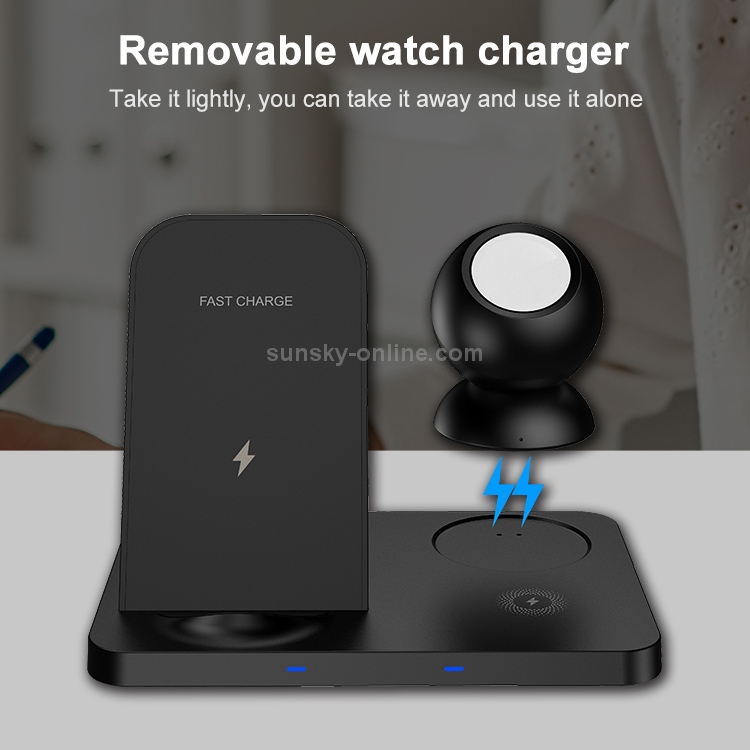 W57 3 In 1 Wireless Charger Holder Charging Station for iPhone / Apple Watch / AirPods W57 3 In 1 Wireless Charger Holder Charging Station for iPhone / Apple Watch / AirPods