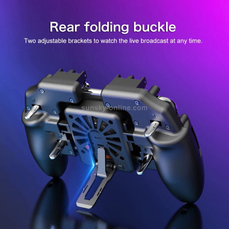 AK77 Plug-in Edition Six-finger Linkage Multi-function Mobile Phone Gamepad with Bracket, Suitable for 4.7-6.5 inch Mobile Phones AK77 Plug-in Edition Six-finger Linkage Multi-function Mobile Phone Gamepad with Bracket, Suitable for 4.7-6.5 inch Mobile Phones