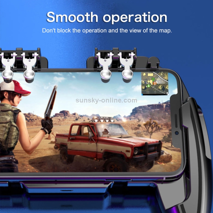 AK77 Plug-in Edition Six-finger Linkage Multi-function Mobile Phone Gamepad with Bracket, Suitable for 4.7-6.5 inch Mobile Phones AK77 Plug-in Edition Six-finger Linkage Multi-function Mobile Phone Gamepad with Bracket, Suitable for 4.7-6.5 inch Mobile Phones