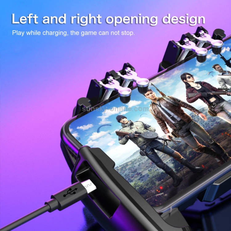 AK77 4000mAh Battery Edition Six-finger Linkage Multi-function Mobile Phone Gamepad with Bracket, Suitable for 4.7-6.5 inch Mobile Phones AK77 4000mAh Battery Edition Six-finger Linkage Multi-function Mobile Phone Gamepad with Bracket, Suitable for 4.7-6.5 inch Mobile Phones