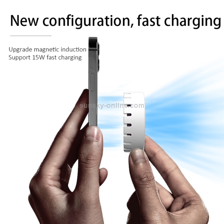 FLOVEME YXF221500 15W Magnetic Suction Air-cooled Wireless Charger (White) FLOVEME YXF221500 15W Magnetic Suction Air-cooled Wireless Charger (White)