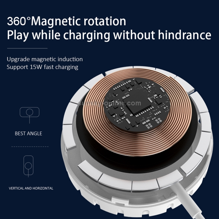 FLOVEME YXF221500 15W Magnetic Suction Air-cooled Wireless Charger (White) FLOVEME YXF221500 15W Magnetic Suction Air-cooled Wireless Charger (White)