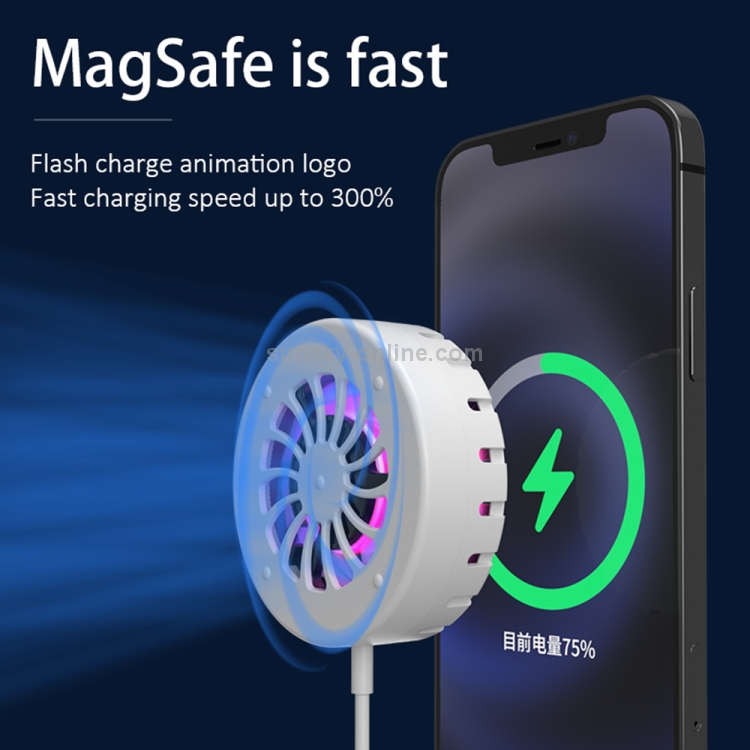 FLOVEME YXF221500 15W Magnetic Suction Air-cooled Wireless Charger (White) FLOVEME YXF221500 15W Magnetic Suction Air-cooled Wireless Charger (White)