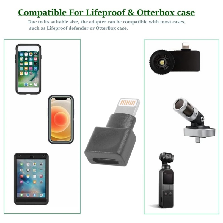 8 Pin Female to 8 Pin Male Trapezoid Adapter (Black) - 4