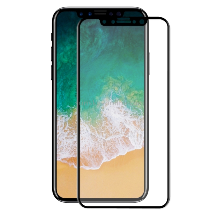 For iPhone X ENKAY Hat-Prince 0.26mm 9H Surface Hardness 3D Explosion-proof Full Screen Curved Heat Bending Tempered Glass Screen Film(Black) For iPhone X ENKAY Hat-Prince 0.26mm 9H Surface Hardness 3D Explosion-proof Full Screen Curved Heat Bending Tempered Glass Screen Film(Black)