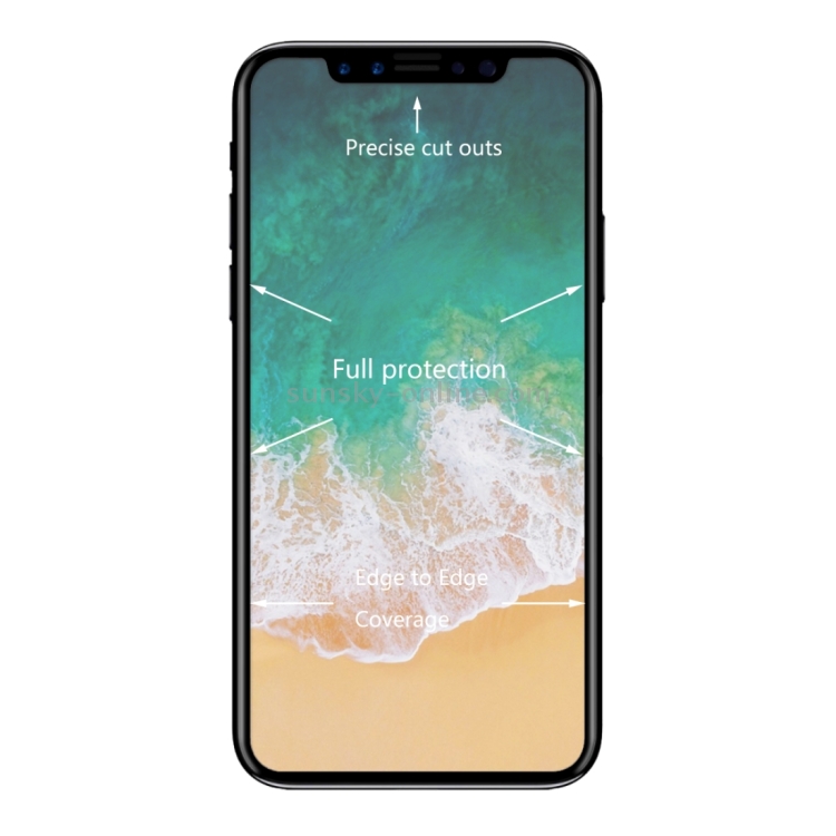 For iPhone X ENKAY Hat-Prince 0.26mm 9H Surface Hardness 3D Explosion-proof Full Screen Curved Heat Bending Tempered Glass Screen Film(Black) For iPhone X ENKAY Hat-Prince 0.26mm 9H Surface Hardness 3D Explosion-proof Full Screen Curved Heat Bending Tempered Glass Screen Film(Black)