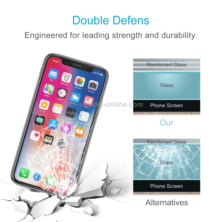 For iPhone X 2pcs 0.26mm 9H Surface Hardness Explosion-proof Non-full Screen Tempered Glass Screen Film For iPhone X 2pcs 0.26mm 9H Surface Hardness Explosion-proof Non-full Screen Tempered Glass Screen Film