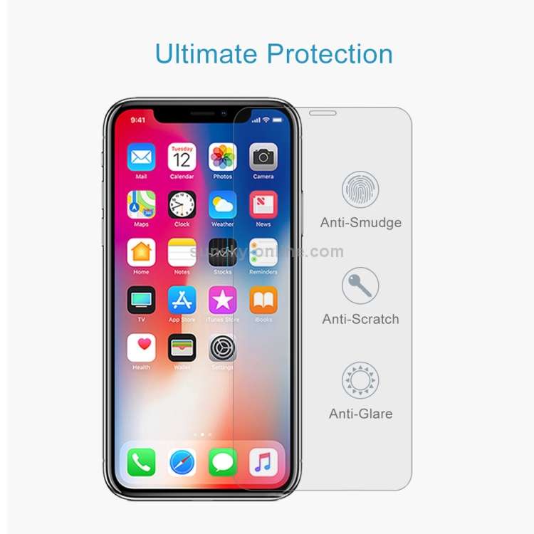 For iPhone X 10pcs 0.26mm 9H Surface Hardness Explosion-proof Non-full Screen Tempered Glass Screen Film For iPhone X 10pcs 0.26mm 9H Surface Hardness Explosion-proof Non-full Screen Tempered Glass Screen Film