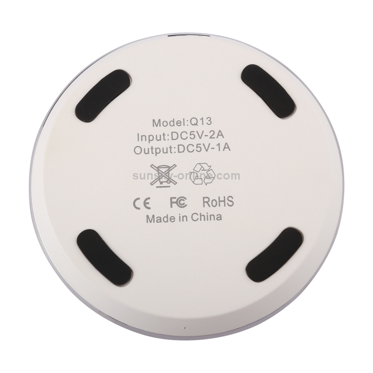 Q13 5W 5V / 1A Universal Qi Standard Fast Wireless Charger with Indicator Light(White) Q13 5W 5V / 1A Universal Qi Standard Fast Wireless Charger with Indicator Light(White)