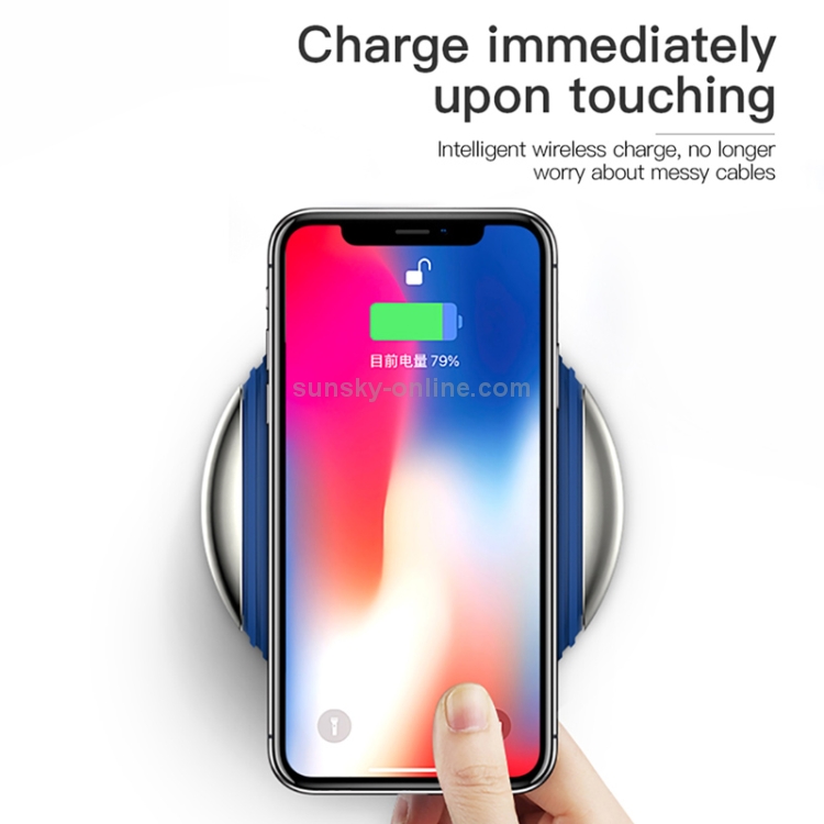 TOTUDESIGN CACW-018 Armor Series 10W Intelligent Foreign Object Detection Function Wireless Charger (Blue) TOTUDESIGN CACW-018 Armor Series 10W Intelligent Foreign Object Detection Function Wireless Charger (Blue)