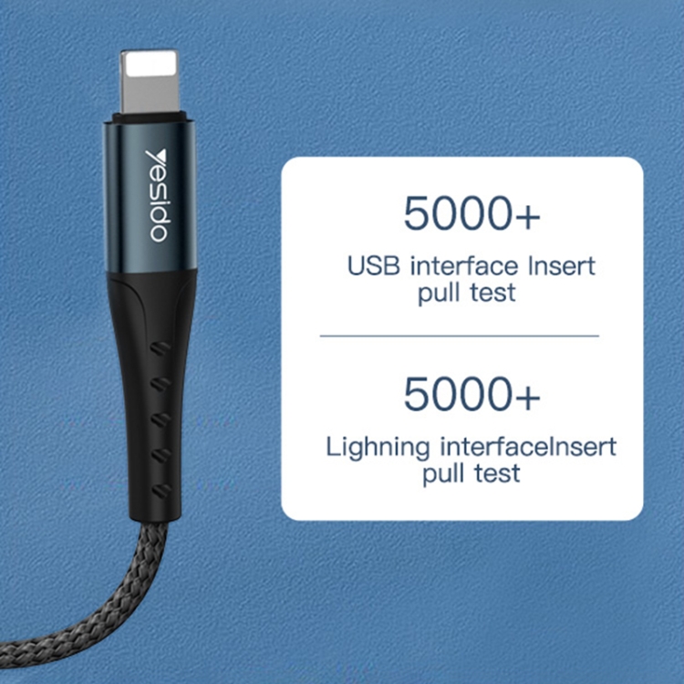 Yesido CA62 2.4A USB to 8 Pin Charging Cable, Length: 1.2m Yesido CA62 2.4A USB to 8 Pin Charging Cable, Length: 1.2m