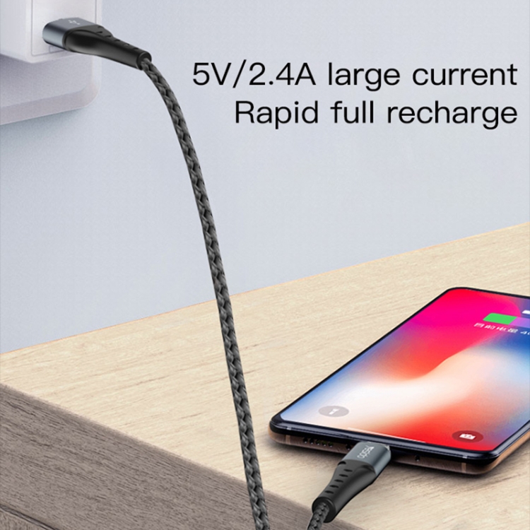 Yesido CA62 2.4A USB to 8 Pin Charging Cable, Length: 1.2m Yesido CA62 2.4A USB to 8 Pin Charging Cable, Length: 1.2m
