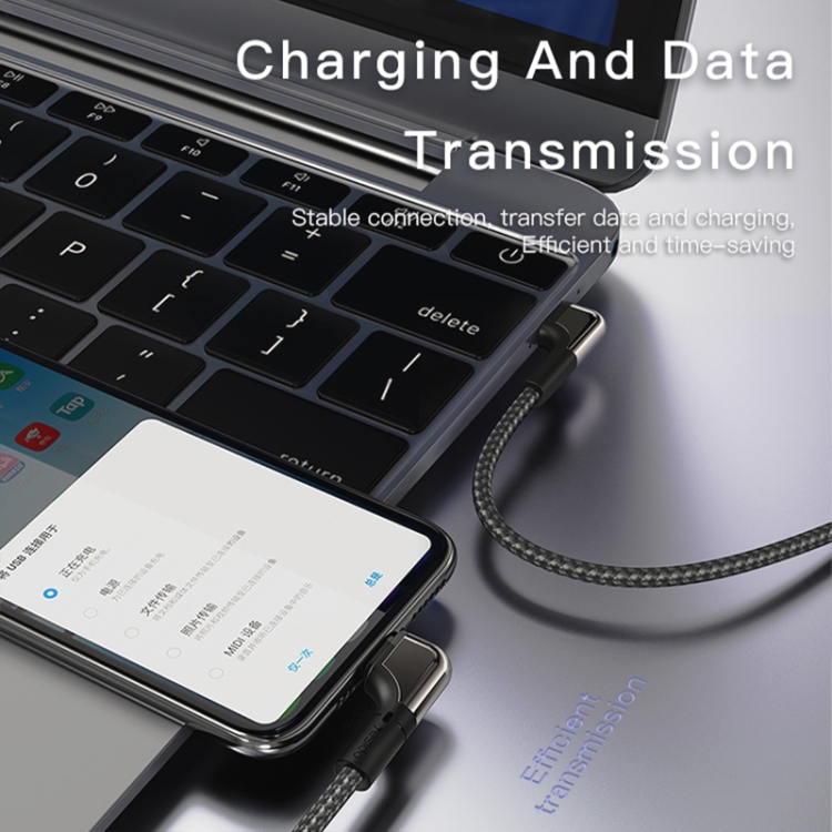 Yesido CA81 2.4A Elbow USB to 8 Pin Charging Cable, Length: 2m Yesido CA81 2.4A Elbow USB to 8 Pin Charging Cable, Length: 2m