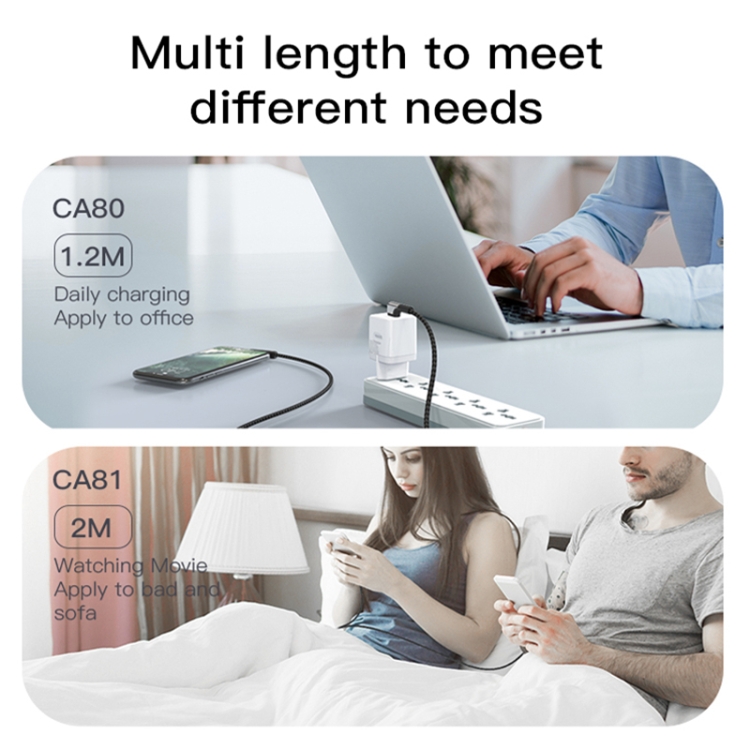 Yesido CA81 2.4A Elbow USB to 8 Pin Charging Cable, Length: 2m Yesido CA81 2.4A Elbow USB to 8 Pin Charging Cable, Length: 2m