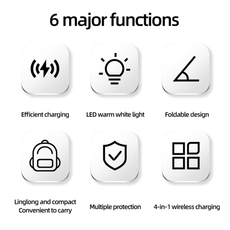 C16 15W 4 in 1 Multifunctional Foldable Magnetic Wireless Charger (Black) C16 15W 4 in 1 Multifunctional Foldable Magnetic Wireless Charger (Black)