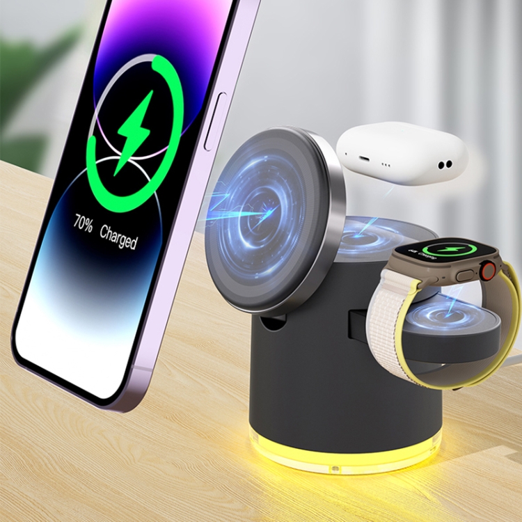 C16 15W 4 in 1 Multifunctional Foldable Magnetic Wireless Charger (Black) C16 15W 4 in 1 Multifunctional Foldable Magnetic Wireless Charger (Black)