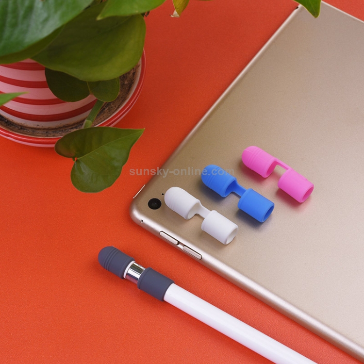 Multi-function Anti Lost Silicone Protective Cap Cover for Apple Pencil(Pink) Multi-function Anti Lost Silicone Protective Cap Cover for Apple Pencil(Pink)