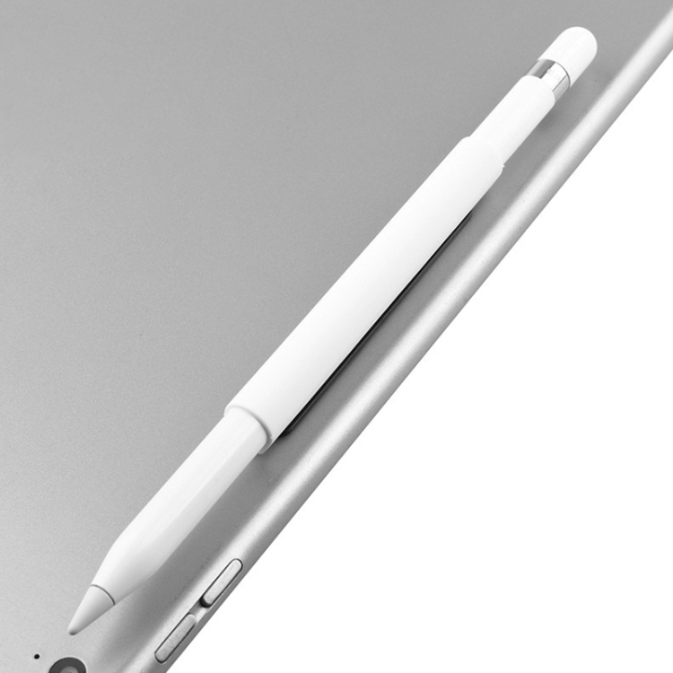 Magnetic Sleeve Silicone Holder Grip Set for Apple Pencil (White) - 2