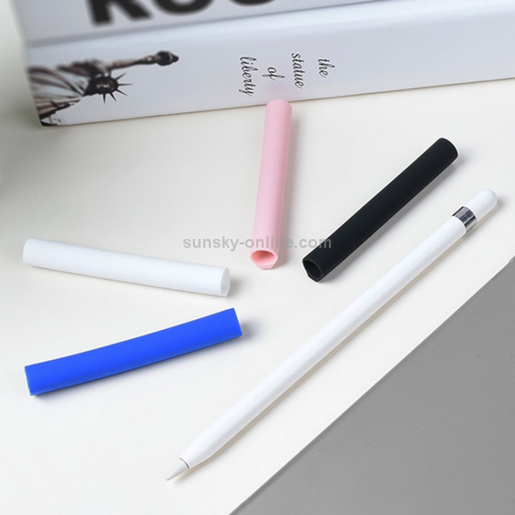 Magnetic Sleeve Silicone Holder Grip Set for Apple Pencil (White) - 5