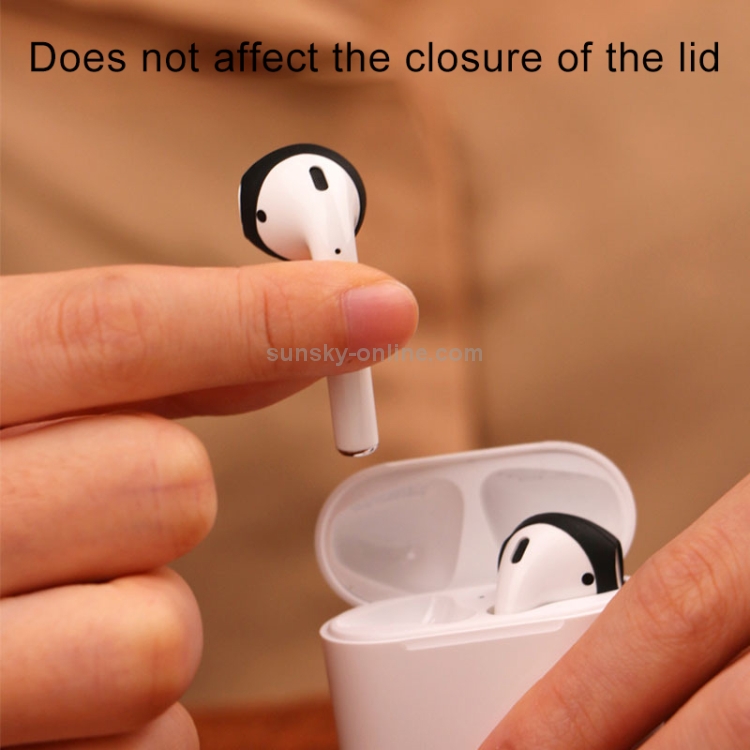 1 Pair Wireless Bluetooth Earphone Silicone Ear Caps Earpads for Apple AirPods(Black) 1 Pair Wireless Bluetooth Earphone Silicone Ear Caps Earpads for Apple AirPods(Black)