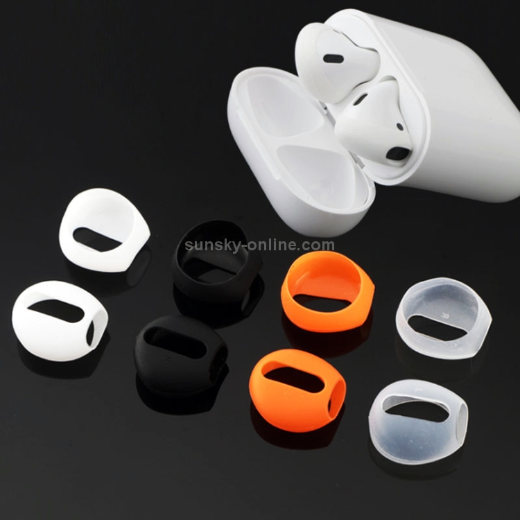 1 Pair Wireless Bluetooth Earphone Silicone Ear Caps Earpads for Apple AirPods(Black) 1 Pair Wireless Bluetooth Earphone Silicone Ear Caps Earpads for Apple AirPods(Black)