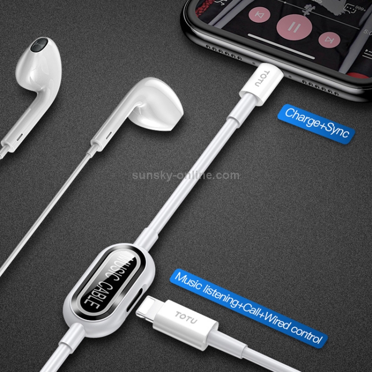 TOTUDESIGN BLA-056 Glory Series USB-A to 8 Pin Earphone Interface + 8 Pin Female Audio Charging Multi-function Data Cable, Length: 1m TOTUDESIGN BLA-056 Glory Series USB-A to 8 Pin Earphone Interface + 8 Pin Female Audio Charging Multi-function Data Cable, Length: 1m