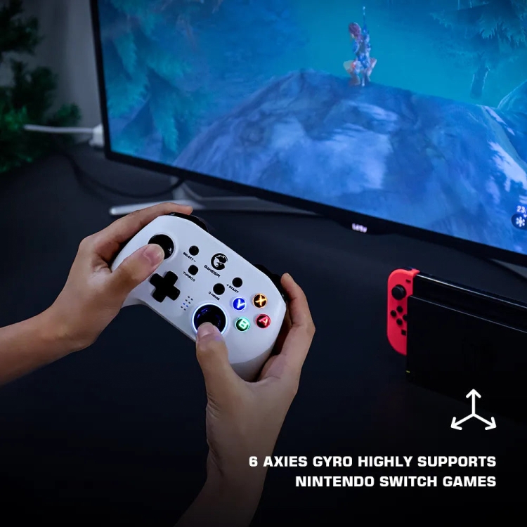 GameSir T4 Pro 2.4G Wireless Gamepad Game Controller with USB Receiver for PC / Switch / iOS / Android GameSir T4 Pro 2.4G Wireless Gamepad Game Controller with USB Receiver for PC / Switch / iOS / Android