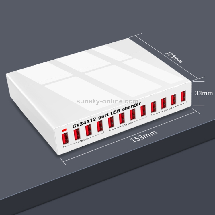 WLX-X6 120W 12 In 1 Multi-function Smart USB Charging Station WLX-X6 120W 12 In 1 Multi-function Smart USB Charging Station
