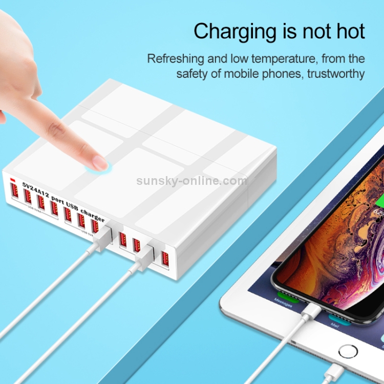 WLX-X6 120W 12 In 1 Multi-function Smart USB Charging Station WLX-X6 120W 12 In 1 Multi-function Smart USB Charging Station