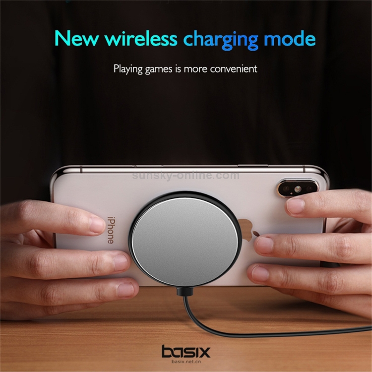 Basix C1 10W Sucker Round Metal Fast Charging Wireless Charger (Black) Basix C1 10W Sucker Round Metal Fast Charging Wireless Charger (Black)